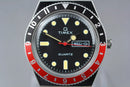 TIMEX Q REISSUE 38MM STAINLESS STEEL BRACELET WATCH - BLACK/RED - Like New
