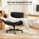 KERDOM - 4 IN 1 CROSS-LEGGED CHAIR WITH WHEELS & EXPANDABLE ARMS - BLACK - Like New