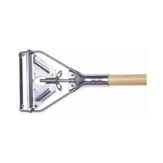 CONTINENTAL COMMERCIAL A70902 WET MOP HANDLE 60 IN L WOOD FOR NARROW HEAD BAND - Like New