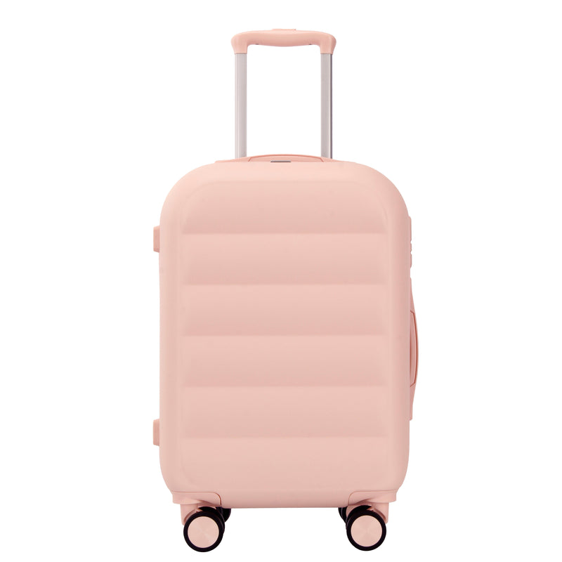 LIOR 3-PIECE LIOR LUGGAGE SET WITH TSA LOCKS, 20", 24" & 28" - PINK - Like New