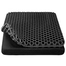 OMCOZY Gel Seat Cushion Cooling Thick Breathable Honeycomb Design - BLACK Like New