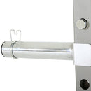 FITNESS REALITY EXTENDED 9" OLYMPIC WEIGHT PLATE HOLDER 2"x2" Tube Cage - SILVER - Like New