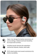 CLEER ARC II OPEN-EAR TRUE WIRELESS BLUETOOTH HEADPHONES (LIGHT GRAY) - Like New