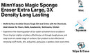 Magic Sponge Eraser Extra Large Extra Thick 50 pcs B0BSSPQNYL - Yellow - Brand New