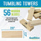 Giant Tumbling Timber Toy - Jumbo Wooden Blocks Floor Game for Kids and Adults Like New