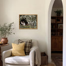 KBKBART Framed Vintage Canvas Wall Art, Retro French Country Garden - Like New