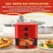 Elite Gourmet EAF-3218R 1.1Quart Compact Space Saving Electric Hot Air Fryer Red Like New