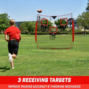 GOSPORTS FOOTBALL THROWING NET - 8 X 8 FT OR 6 X 6 FT NETS - RED - Like New