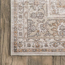 RUGS USA MEENA FADING GARDEN WASHABLE RUG, RUNNER STYLE, 2'6" X 8' - BEIGE - Like New
