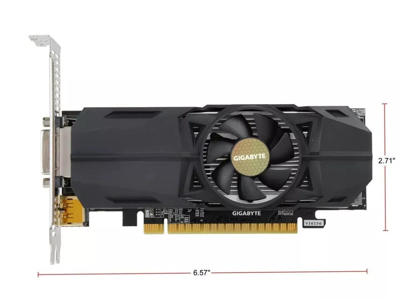 GIGABYTE GEFORCE GTX 1050 TI OC LOW PROFILE 4GB GDDR5 GRAPHICS - Scratch & Dent
