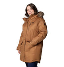 179975 Columbia Women's Suttle Mountain Long Insulated CAMEL BROWN SIZE XXL - Brand New