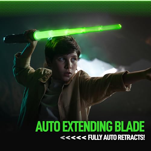 GOLIATH POWER BLADE ENERGY BLADE GREEN FIRST EVER AUTOMATIC RETRACTING - GREEN - Like New