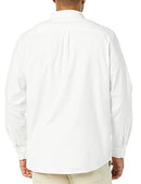 AMAZON ESSENTIALS MEN'S SLIM-FIT LONG-SLEEVE STRETCH OXFORD CLOTH SHIRT - M - Brand New