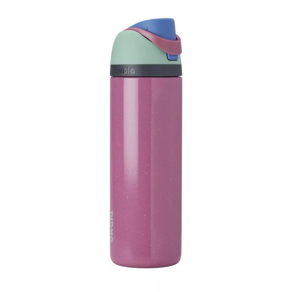 OWALA 32OZ FREESIP STAINLESS STEEL WATER BOTTLE - BUBBLEGUM BURST - Like New
