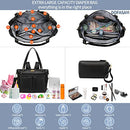 DOFASAYI Leather Diaper Bag Atmosphere Bag Backpack Tote Changing Pad - Black - Like New