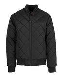 GALAXY BY HARVIC DIAMOND QUILTED BOMBER JACKET WATER RESISTANT - SMALL - BLACK - Brand New