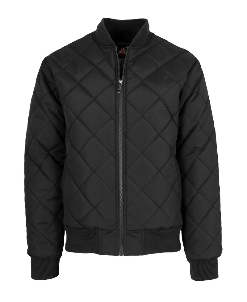 GALAXY BY HARVIC DIAMOND QUILTED BOMBER JACKET WATER RESISTANT - SMALL - BLACK - Brand New