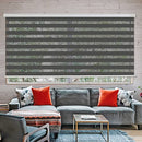ZOKSUN Cordless Zebra Blinds Windows 35"W x 72"H Roller Shades - Grey - Brand New