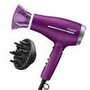 CONAIR WORLDWIDE FOLDING HANDLE HAIR DRYER CONCENTRATOR DIFFUSER 1875W - PURPLE - Like New
