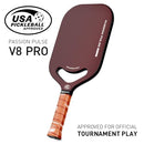 PASSION PULSE V8 PRO PICKLEBALL PADDLE – 16MM ARAMID T700 CARBON FIBER - 16MM - Like New