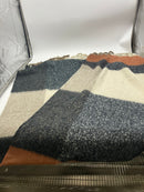 SCARF BLANKET SIZE 72IN X 18 IN - BIEGE/ ORANGE/ BLACK - Like New