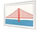 SAMSUNG THE FRAME CUSTOMIZABLE BEZEL 55" - MODERN WHITE - Like New