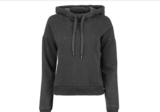 90 DEGREE BY REFLEX WOMEN'S STONE WASHED HOODIE - SIZE: WOMEN S - BLACK - Brand New