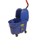 Rubbermaid Commercial WaveBrake 2.0 35 QT Down-Press Mop Bucket Wringer -Blue - Brand New