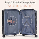 Yapamar Hardside Luggage Spinner Wheels 20 Inch Expandable TSA Lock - Black - Brand New