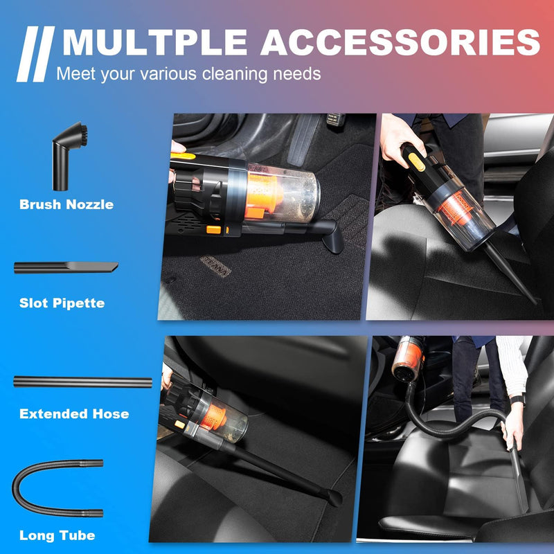 KOWASIS SV11 Car Vacuum Cleaner, Portable High Power 150W/7500Pa, 16.4Ft - Black - Like New