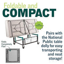 National Public Seating NPS BT Series 36" Square Top Folding Table Speckled Grey - Brand New