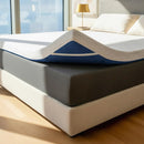 VISCOSOFT MEMORY FOAM MATTRESS TOPPER TWIN XL PREMIUM RAYON COVER - CREAM - Like New