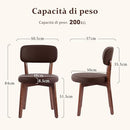 Ckaff Set of 2 Dining Chairs PU Kitchen Chairs Living Room Armchairs B0FNVWJVFK - Brand New