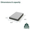 Zinus 5" WonderBox Smart Box Spring Queen, ZU-FBSSG1OC-05T - Dark Grey - Like New