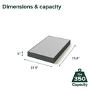 ZINUS 5 INCH WONDERBOX SMART BOX SPRING QUICK ASSEMBLY MATTRESS FOUNDATION - Brand New