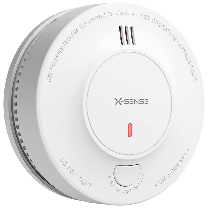X-Sense SD2J0AX-1P Smoke Alarm 10-Year Battery Fire Alarm Smoke Detector - WHITE - Like New