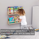 24 inch Wall Book Shelves Set of 2，Nursery Book Shelves, Kids Book Shelf - Brand New
