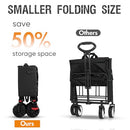Portal Folding Wagon Brakes, All-Terrain Heavy Duty, Camping Garden Cart Black - Like New