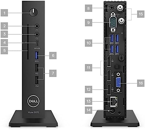 Dell Wyse 5070 Thin Client Pentium Silver J5005 8 64GB SSD WIFI 3YR WTY - Black Like New