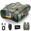 CAMPARK NV02 NIGHT VISION 4K 48MP NIGHT VISION BINOCULARS, 3'' HD - CAMO GREEN - Like New