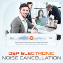 Delton Headset for Computer with Charging Case Bluetooth Headset Mic - Black - Like New