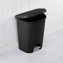 STERILITE 10949004 Step Can, Black, 6.6 Gallon - Brand New