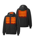ORORO UNISEX HEATED FLEECE HOODIE 2XL - BLACK - Brand New