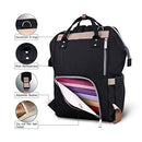 Hafmall Diaper Bag Backpack Multifunctional Stroller Hooks - Black - Brand New