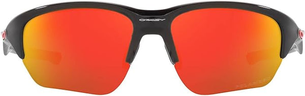 OAKLEY OO9363 Flak Beta Rectangular Sunglasses - Ruby Iridium/Polished Black - Like New