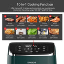 Sakuchi Air Fryer 5.8 Quart with 10 Preset Programs LED Touch Screen - Green - Brand New
