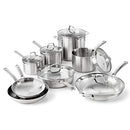 Calphalon Classic Stainless Steel Pots and Pans Set, 14-Piece Silver - Brand New