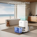 WELLSLE ENERGY STAR 52 PINT DEHUMIDIFIER WITH DRAIN HOSE AND 1.59 GAL - WHITE - Like New