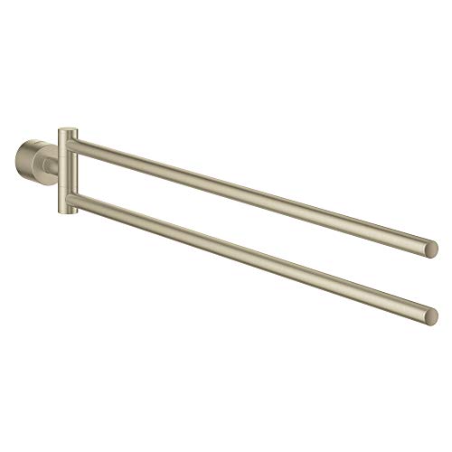 GROHE 40308EN3 Atrio Double Towel Bar, Brushed Nickel - Like New