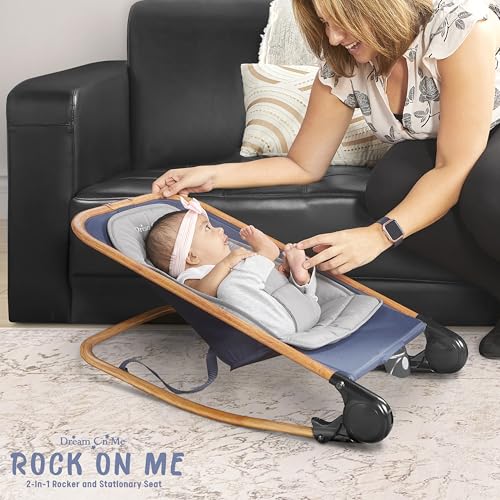 Dream on Me Rock With Me 2-in-1 Baby Rocker and Stationary Seat, 0-6 Months - Like New